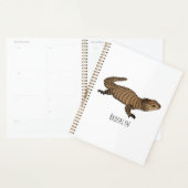 Armadillo girdled lizard cartoon illustratie planner (Display)
