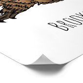 Armadillo girdled lizard cartoon illustratie poster (Hoek)