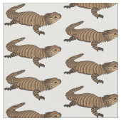 Armadillo girdled lizard cartoon illustratie stof (Close Up)