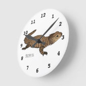 Armadillo girdled lizard cartoon  ronde klok (Hoek)