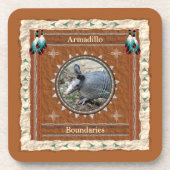 Armadillo Grens Energie Bier Onderzetter (Voorkant)