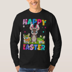 Armadillo Happy Paaster Bunny Armadillo Pasen T-shirt