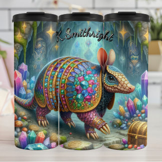 Armadillo in een grot thermosbeker