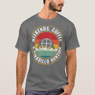 Armadillo jager Weekends Koffie en Armadillo Hun T-shirt
