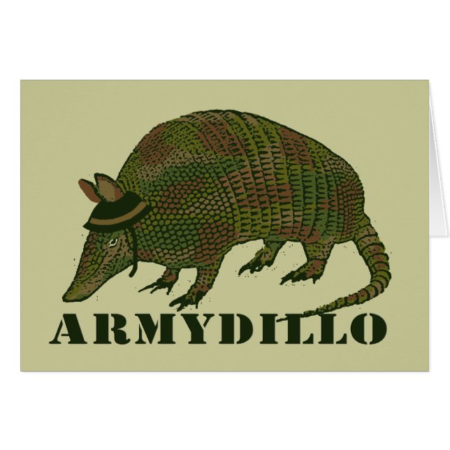 Armadillo-kaart voor het leger (Voorkant Horizontaal)