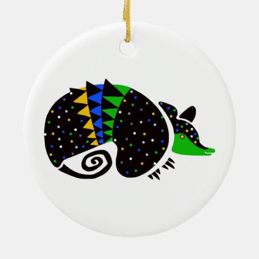 Armadillo - keramisch ornament (Achterkant)