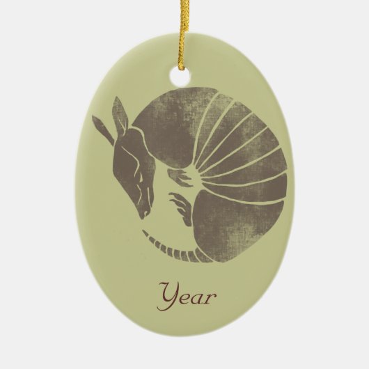  Armadillo Keramisch Ornament (Voorkant)