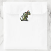 Armadillo Kerstmis Ronde Sticker (Tas)