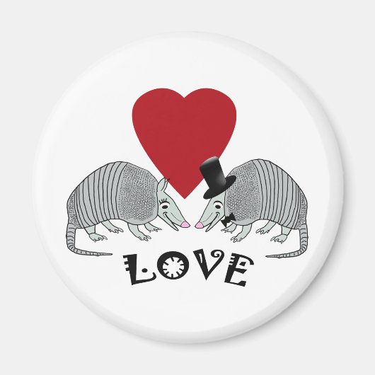 Armadillo Love Magnet (Voorkant)