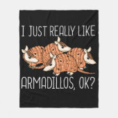 Armadillo Lover Wildlife Dierengeschenk Armadillo Fleece Deken (Voorkant)