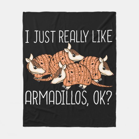 Armadillo Lover Wildlife Dierengeschenk Armadillo Fleece Deken (Voorkant)