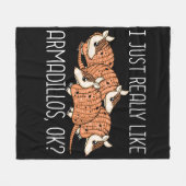 Armadillo Lover Wildlife Dierengeschenk Armadillo Fleece Deken (Voorkant (Horizontaal))