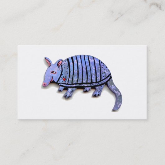 Armadillo maakt leuke leuke, unieke armadillos leu visitekaartje (Voorkant)