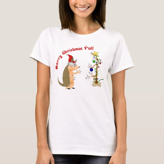 Armadillo Merry kerstShirt T-shirt (Voorkant)
