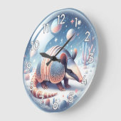 Armadillo met kosmische achtergrond grote klok (Hoek)