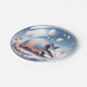 Armadillo met kosmische achtergrond papieren bordje (Gekanteld)