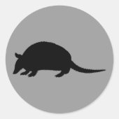 Armadillo Ronde Sticker (Voorkant)