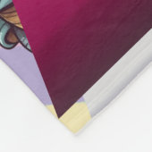 Armadillo Schattigee pastel gekleurde krijger Fleece Deken (Hoek)