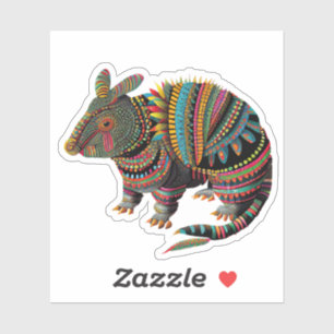 Armadillo Spirit Animal Sticker