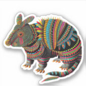 Armadillo Spirit Animal Sticker (Voorkant)