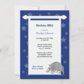 Armadillo Stars Scroll Party Kaart (Voorkant)