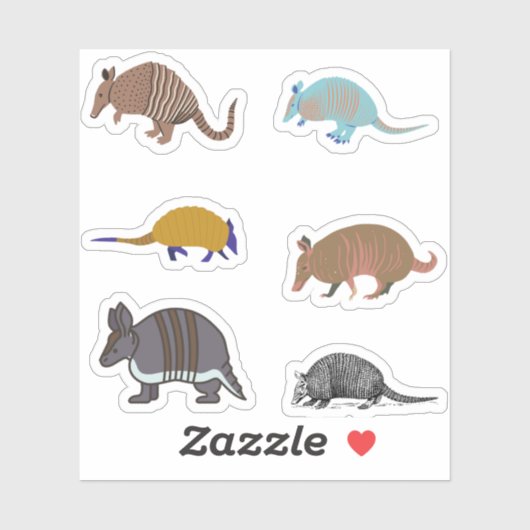 Armadillo-Stickers Sticker (Vel)