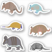 Armadillo-Stickers Sticker (Voorkant)