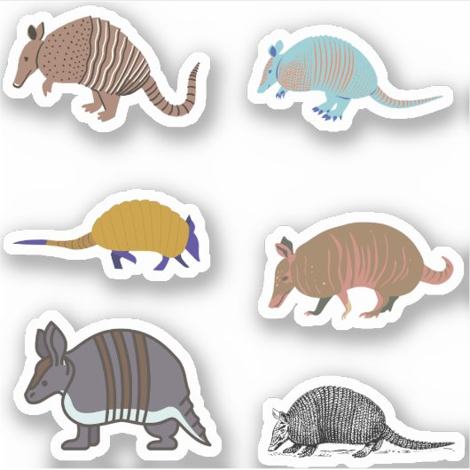 Armadillo-Stickers Sticker (Voorkant)
