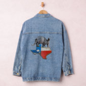 Armadillo Texas State Flag Kaart Denim Jacket (Hangar)