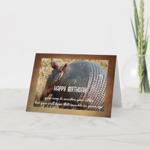 armadillo verjaardagskaart humor foto kunst  kaart