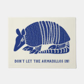 Armadillo Welkom Mat Gepersonaliseerd gepersonalis (Voorkant)
