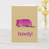 Armadillo-wenskaart Kaart (Gele Bloem)