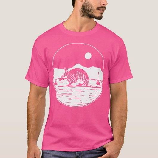Armadillo woestijnlandschap actief t-shirt (Voorkant)