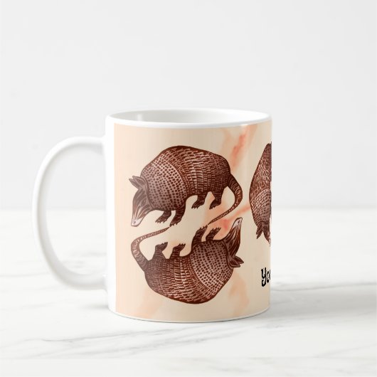 Armadillo Yin Yang Koffiemok (Links)