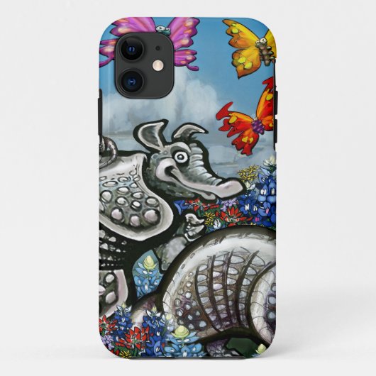Armadillos Bluebonnets Butterflies Wilde bloemen Case-Mate iPhone Case (Achterkant)