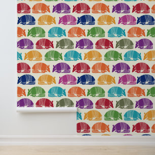 Armadillos Colorful Patterned Behang