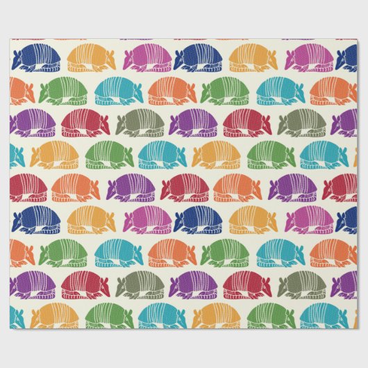 Armadillos Colorful Patterned Cadeaupapier (Vlak)