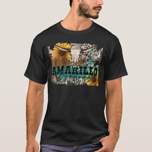 Armadillo's morning TShirt, Koeienhuid bull schede T-shirt (Voorkant)