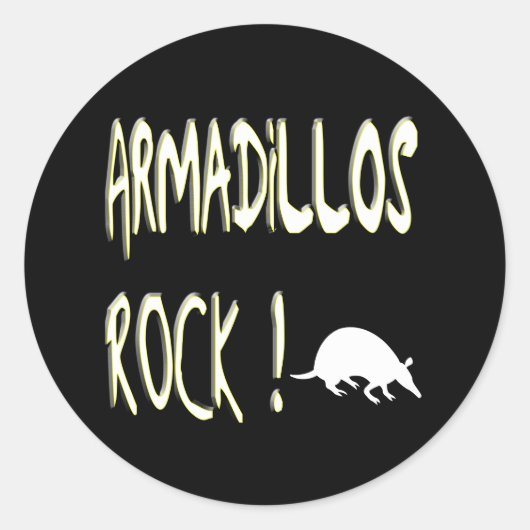 Armadillos Rock. Sticker (Voorkant)