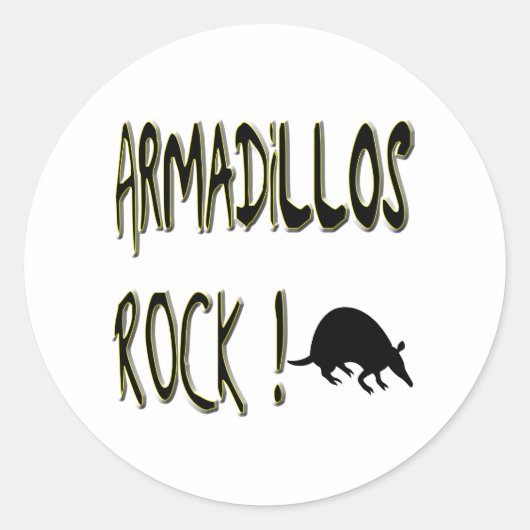 Armadillos Rock. Sticker (Voorkant)