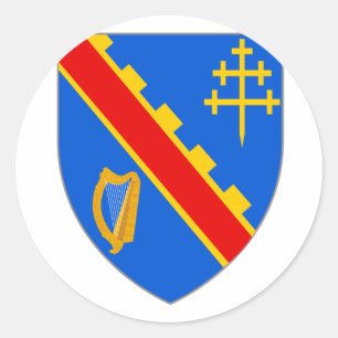 Armagh arms, Ierland Ronde Sticker