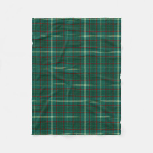 Armagh County Irish Tartan Fleece Deken (Voorkant)