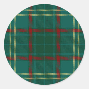 Armagh County Irish Tartan Ronde Sticker