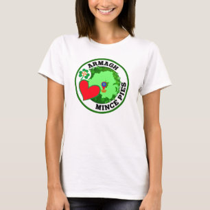 armagh, noord-ierland houdt van gehakt t-shirt
