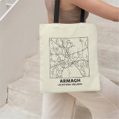 Armagh, Northern Ireland City Map Tote Bag