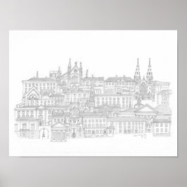 Armagh stadsgezicht poster