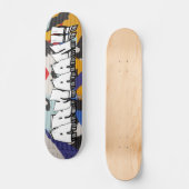 Arman. Graffiti aangepast skateboard (Voorkant)
