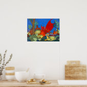 Arman Manookian - prachtig Poster "Rode Zeilen" (Keuken)