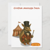 Armand, armadillo-circusdirecteur kaart (Voorkant)