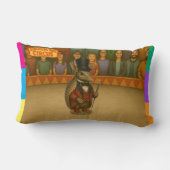 Armand, armadillo-circusdirecteur kussen (Achterkant)